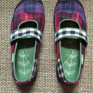 Keen plaid Mary Janes worn twice